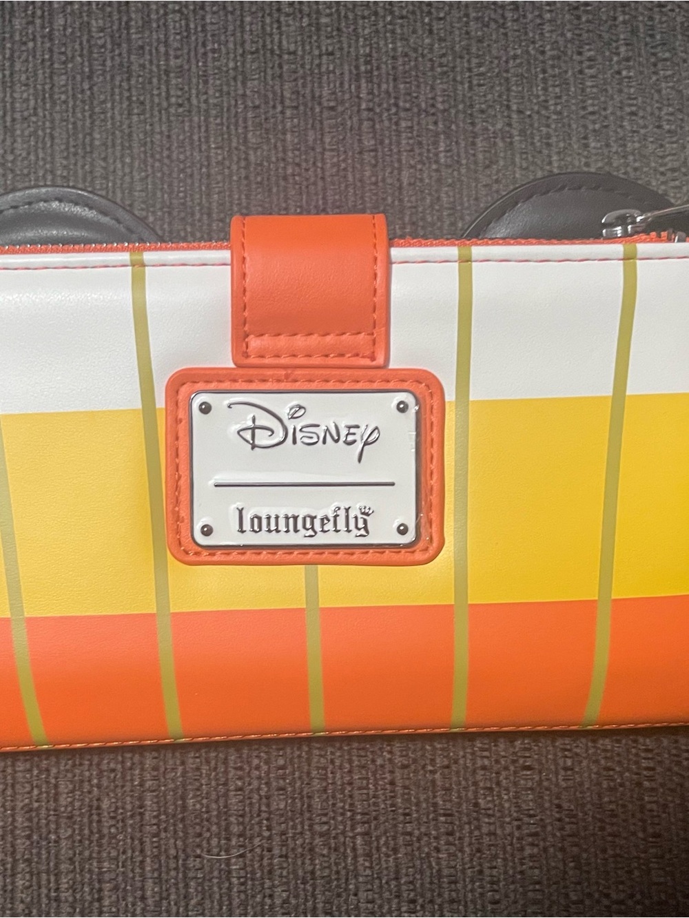 Disney Loungefly Candy Corn Minnie Glow Set -Backpack, wallet, and Ears - Picture 5 of 8